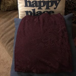 One Clothing Women’s Maroon Bodycon Miniskirt